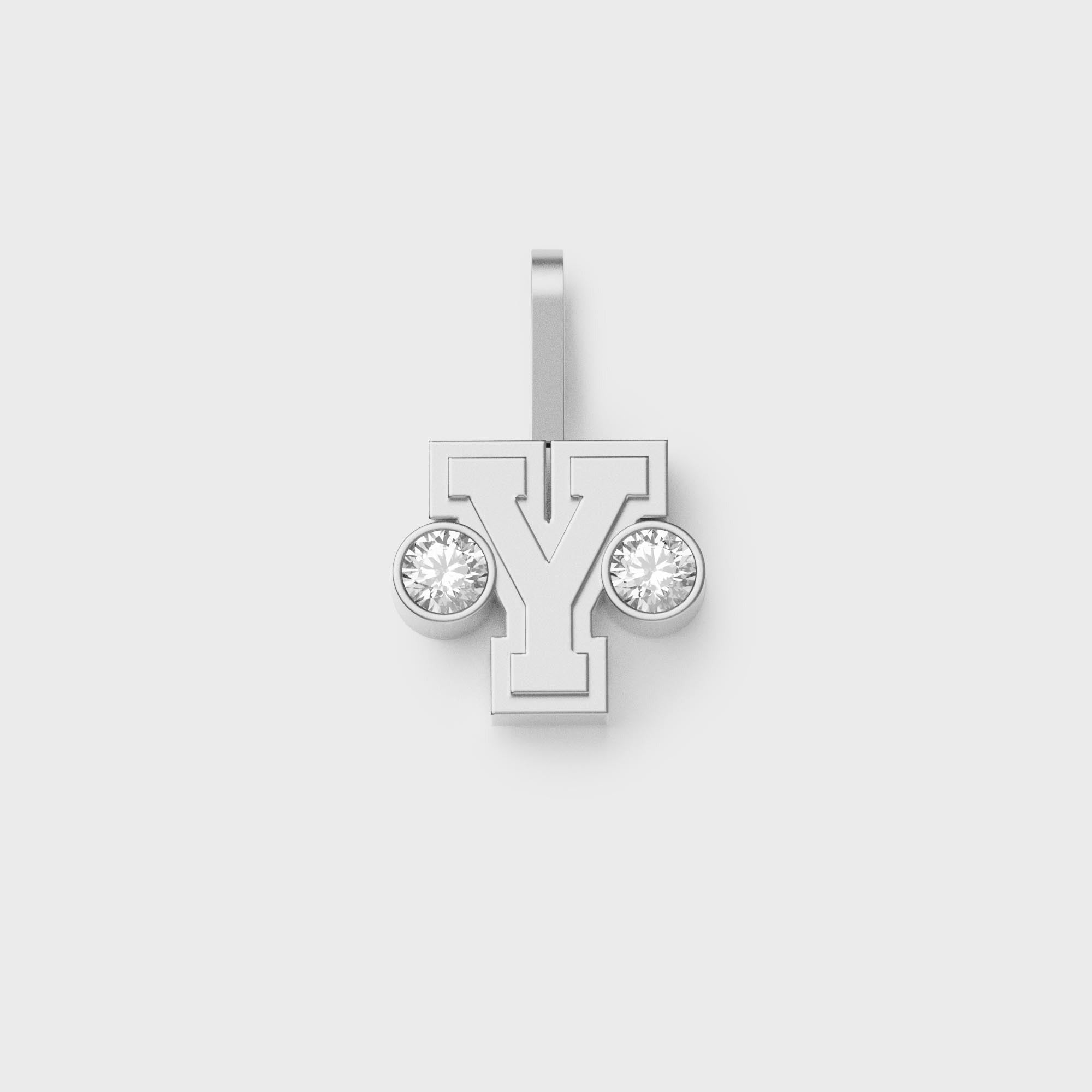 Greg Yuna Sÿlver Babÿ Umlaut Initial 'Y' Pendant - Sterling Silver
