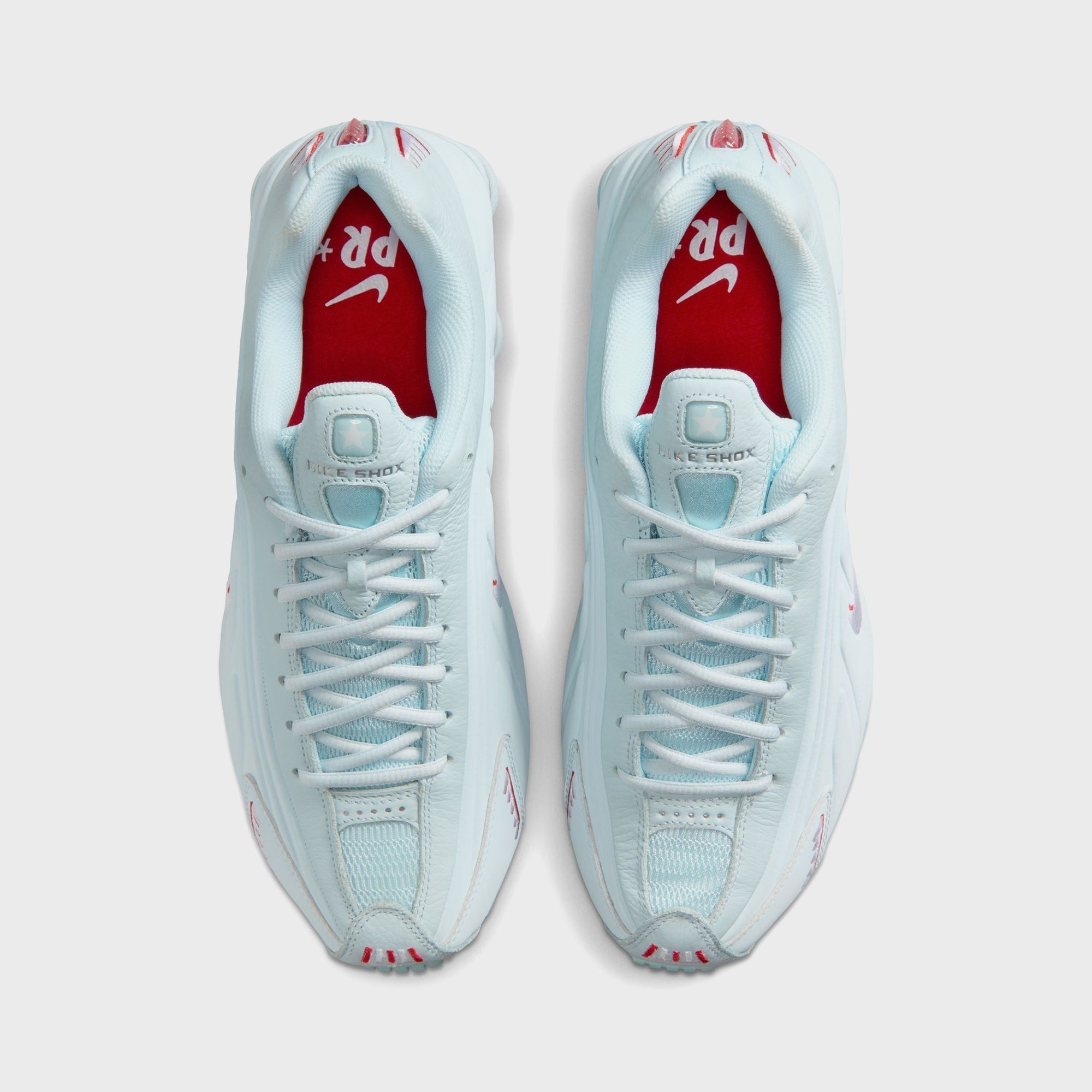 Nike Shox R4 - Glacier Blue / White / University Red / Metallic Silver