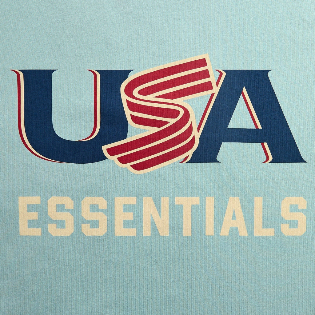 Essentials USA Baseball Merch Tee - Stone Blue
