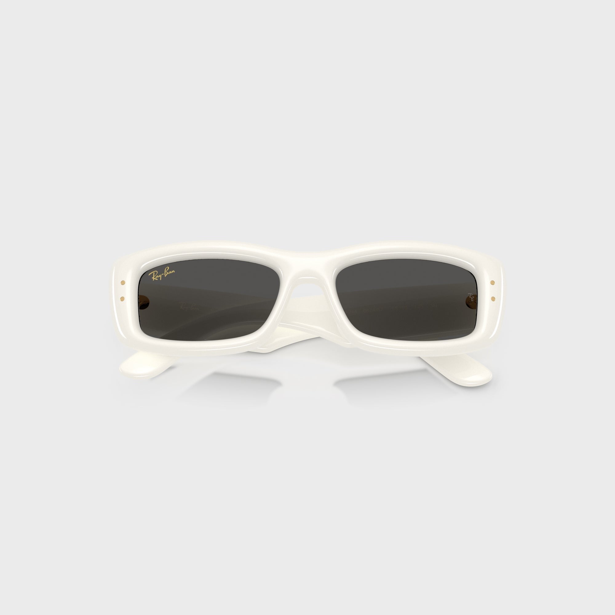 Ray-Ban x A$AP Rocky Kiliane Puffer Sunglasses - White Frame / Dark Grey Lens