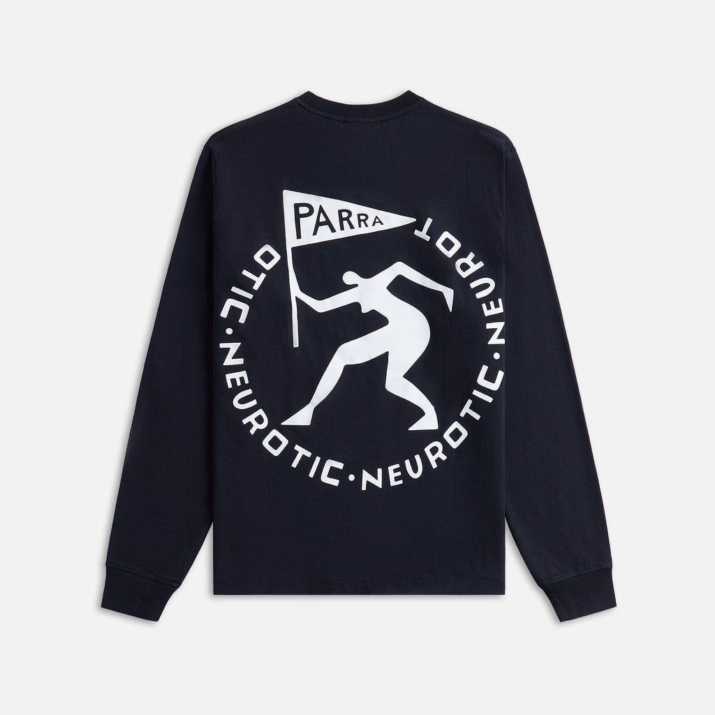 by Parra Neurotic Flag Long Sleeve Tee - Black