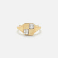 Yvonne Leon Baby Chevaliere Damier - Yellow Gold
