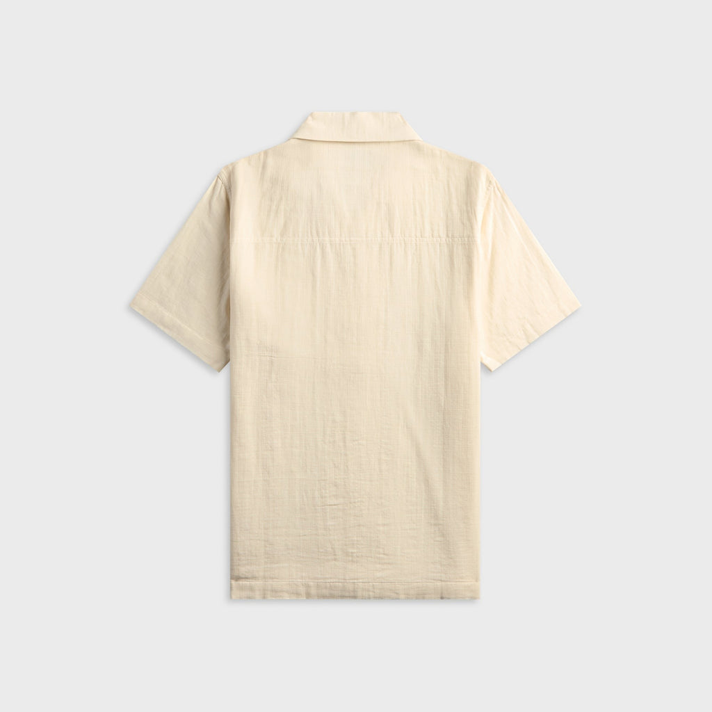 Maharishi 7316 Light Double Voile Cuban Shirt - Ecru