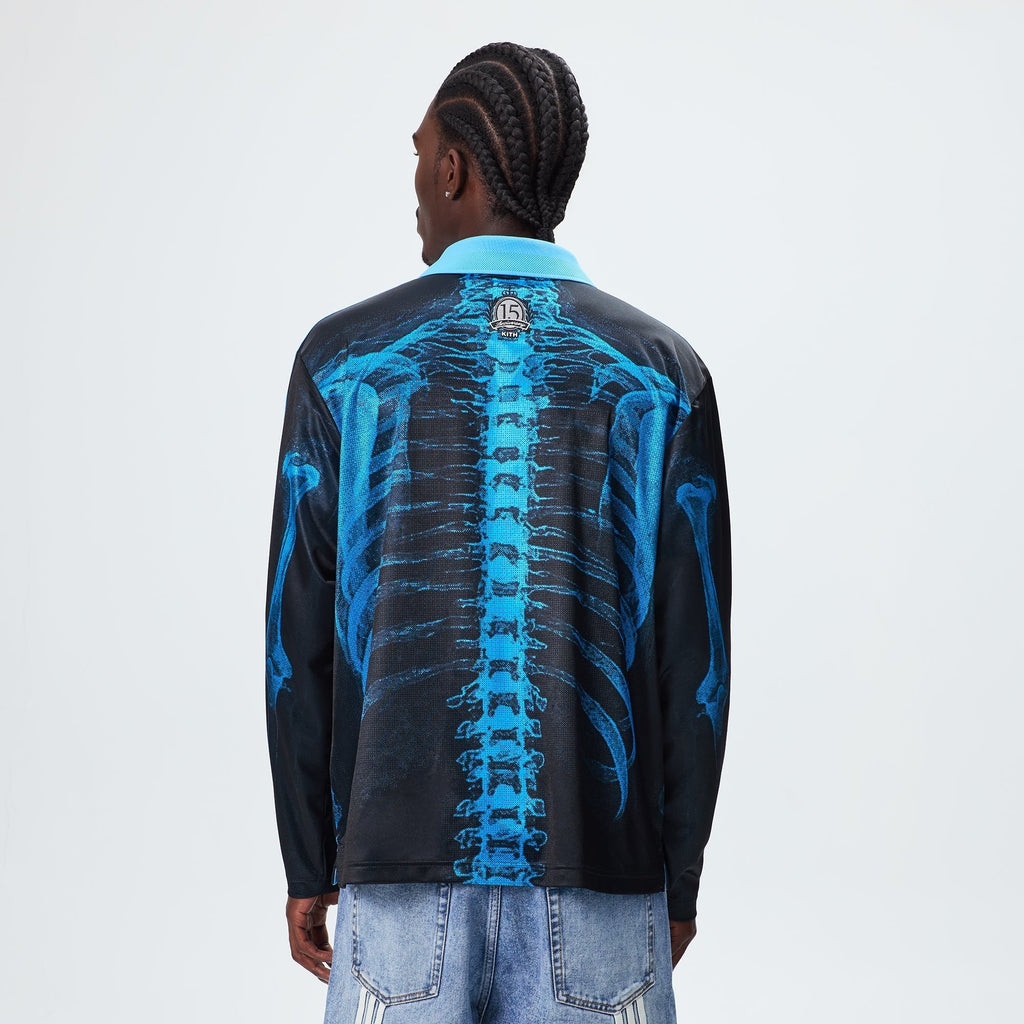 Kith & Messi for adidas Football Skeleton Goalkeeper Long Sleeve Tee - Black / Blue