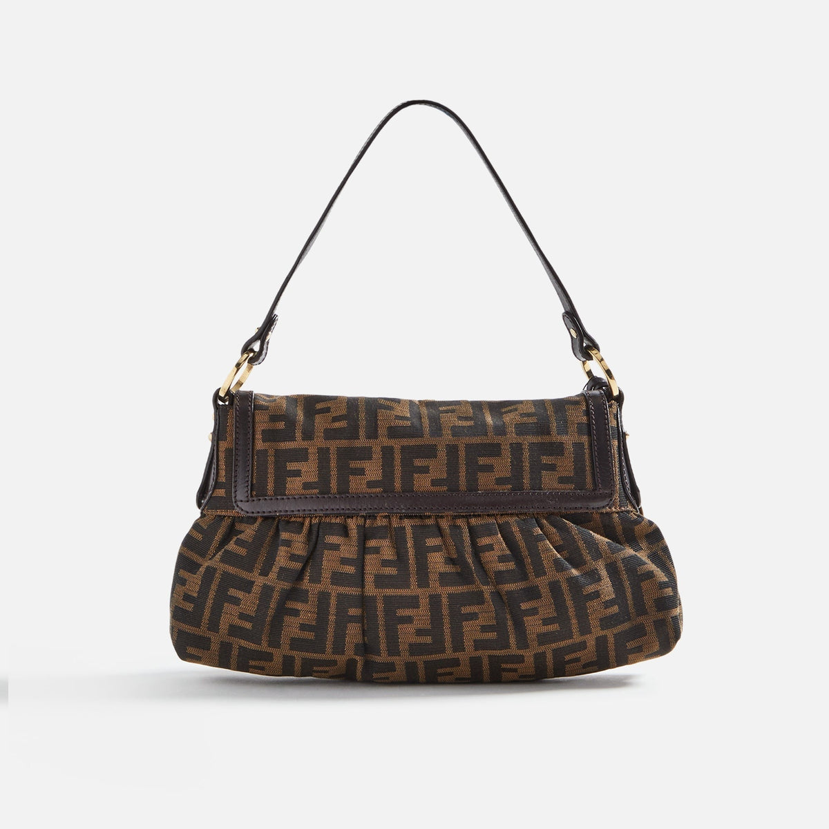 WGACA Fendi Zucca Small Chef Shoulder Bag - Brown