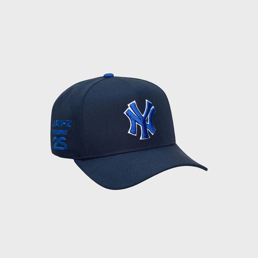 Mitchell & Ness x Jay-Z The Blueprint x New York Yankees Navy Pro Pinch Snapback Cap - Navy