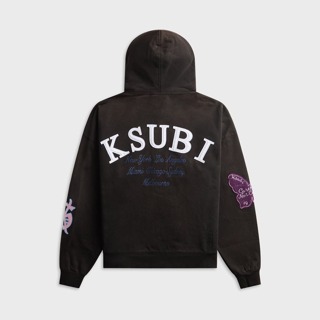 Ksubi Genesis Ekcess Zip Hoodie - Charcoal Fade