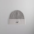 Kith Cable Knit Mia Beanie - Light Heather Grey