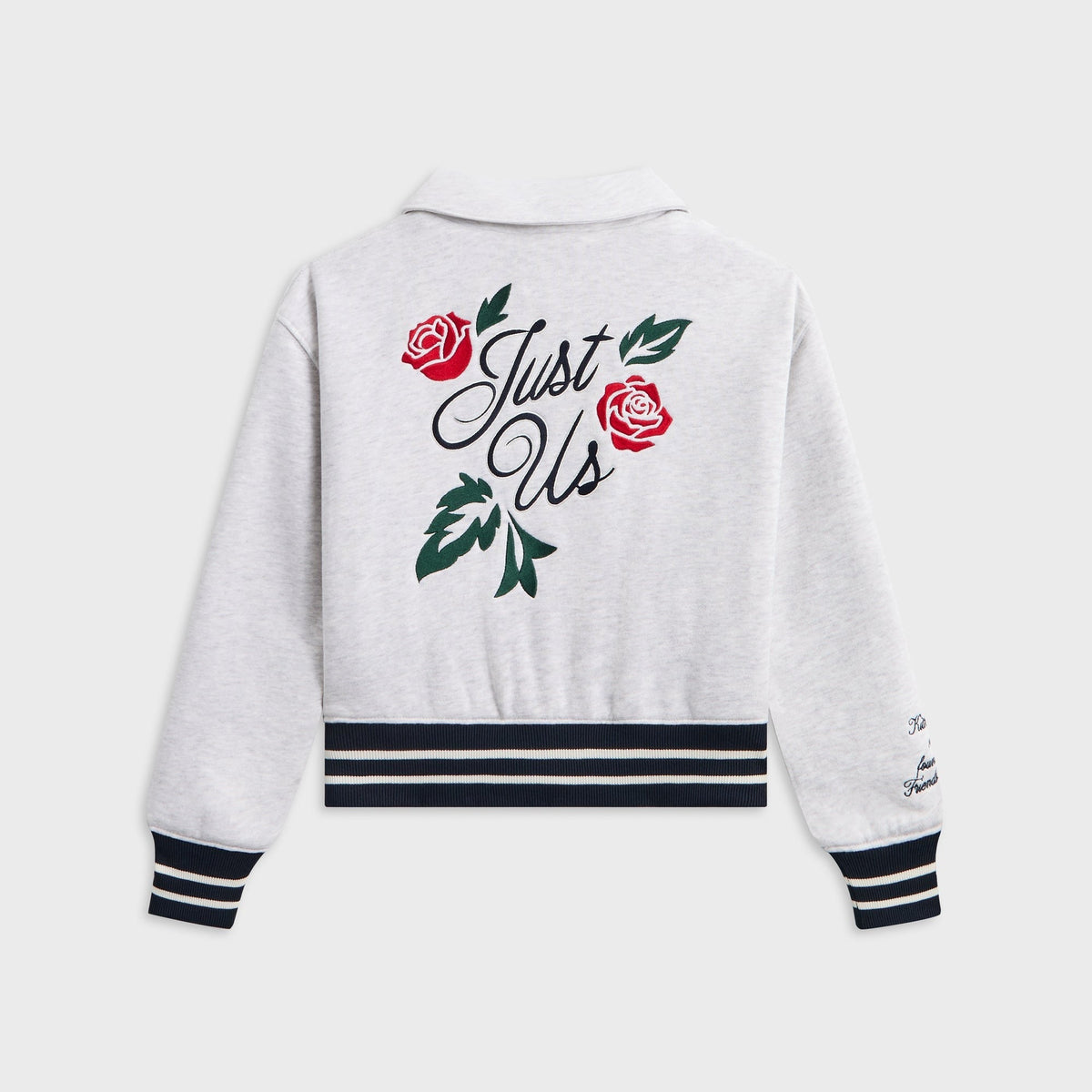 Kith Kids Wyona Fleece Bomber Jacket - Light Heather Grey