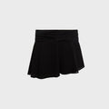 GUIZIO Chiffon Slit Mini Skirt - Black