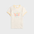 ReDone 60s Slim Ringer Dumbo Tee - Vintage White