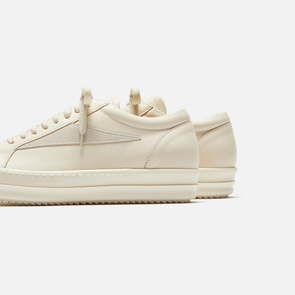 Rick Owens Scarpe Pelle Vintage Sneakers - Milk / Milk / Milk