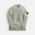 Stone Island Pure Wool Reverse Stitch Knit Crewneck - Sage