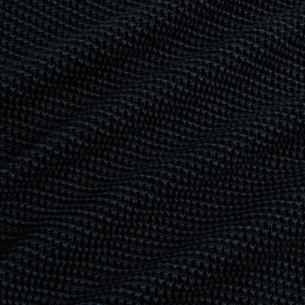 Orlebar Brown Burnham Tailored Fit Tie Stitch Knit Polo Shirt - Night Iris