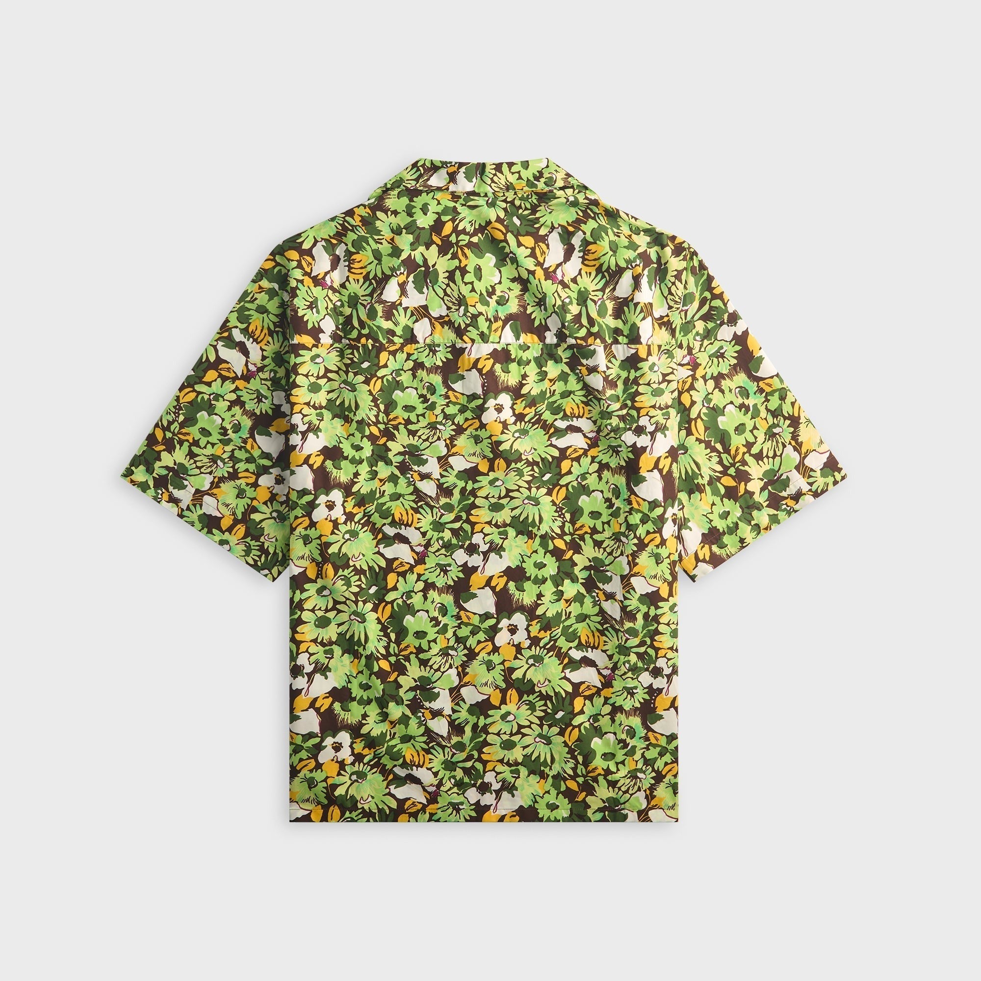 Marni Poplin Shirt With Pop Flowers Print - Sadelle Brown