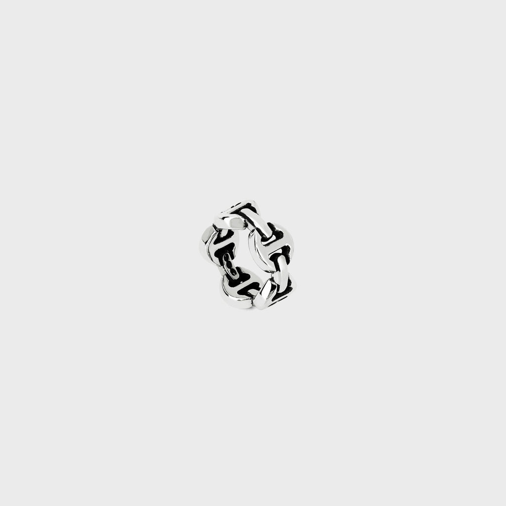 Hoorsenbuhs Dame Classic Tri-Link Ring - Sterling Silver