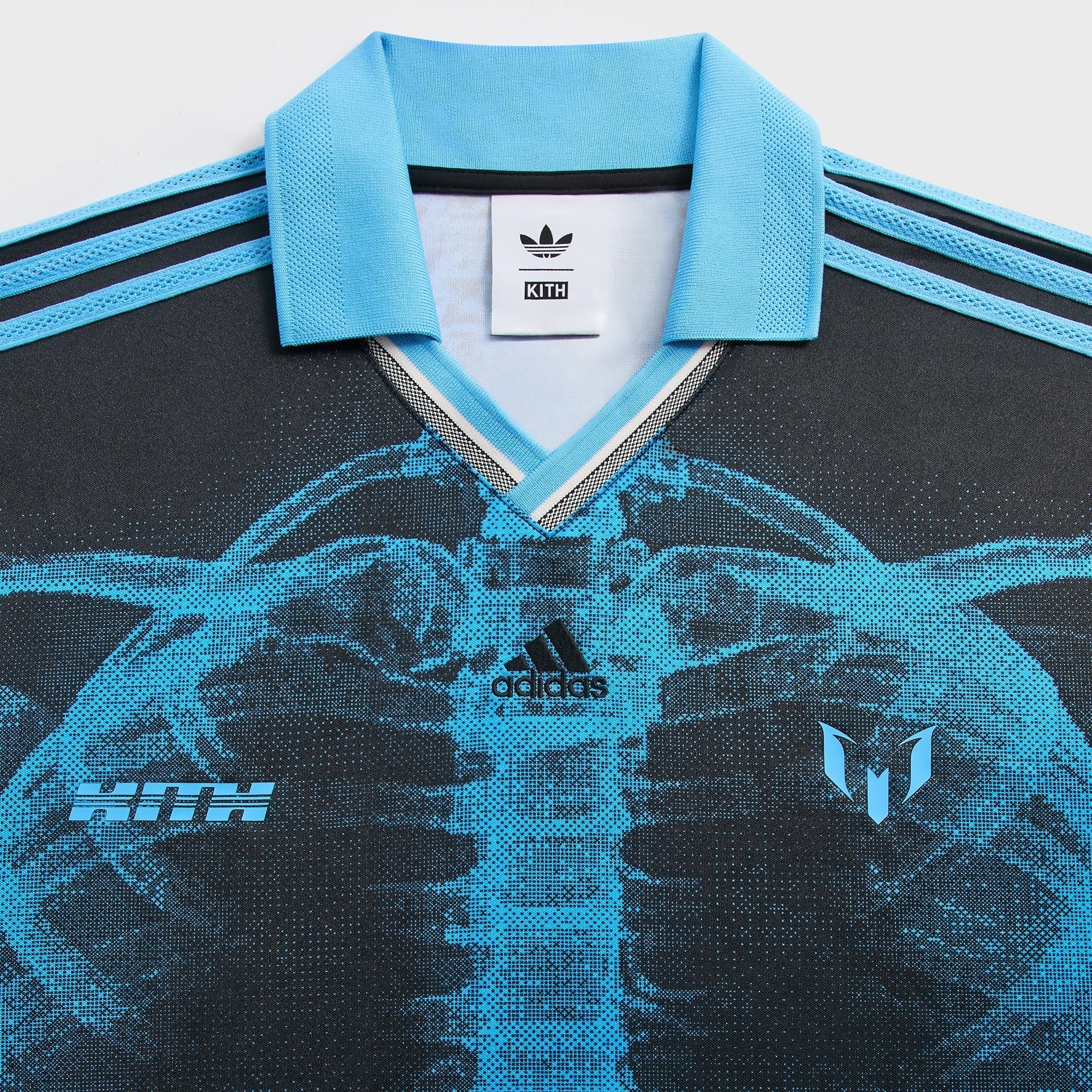 Kith & Messi for adidas Football Skeleton Goalkeeper Long Sleeve Tee - Black / Blue