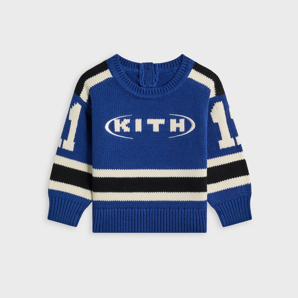Kith Baby Varsity Nelson Knit Crewneck - Cyanotype - PH