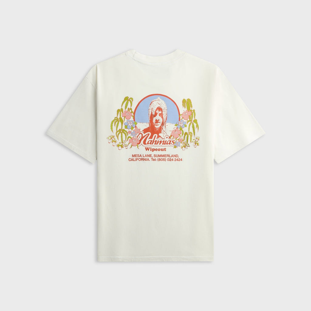NAHMIAS Wipeout Surf Shop Boxy Tee - White