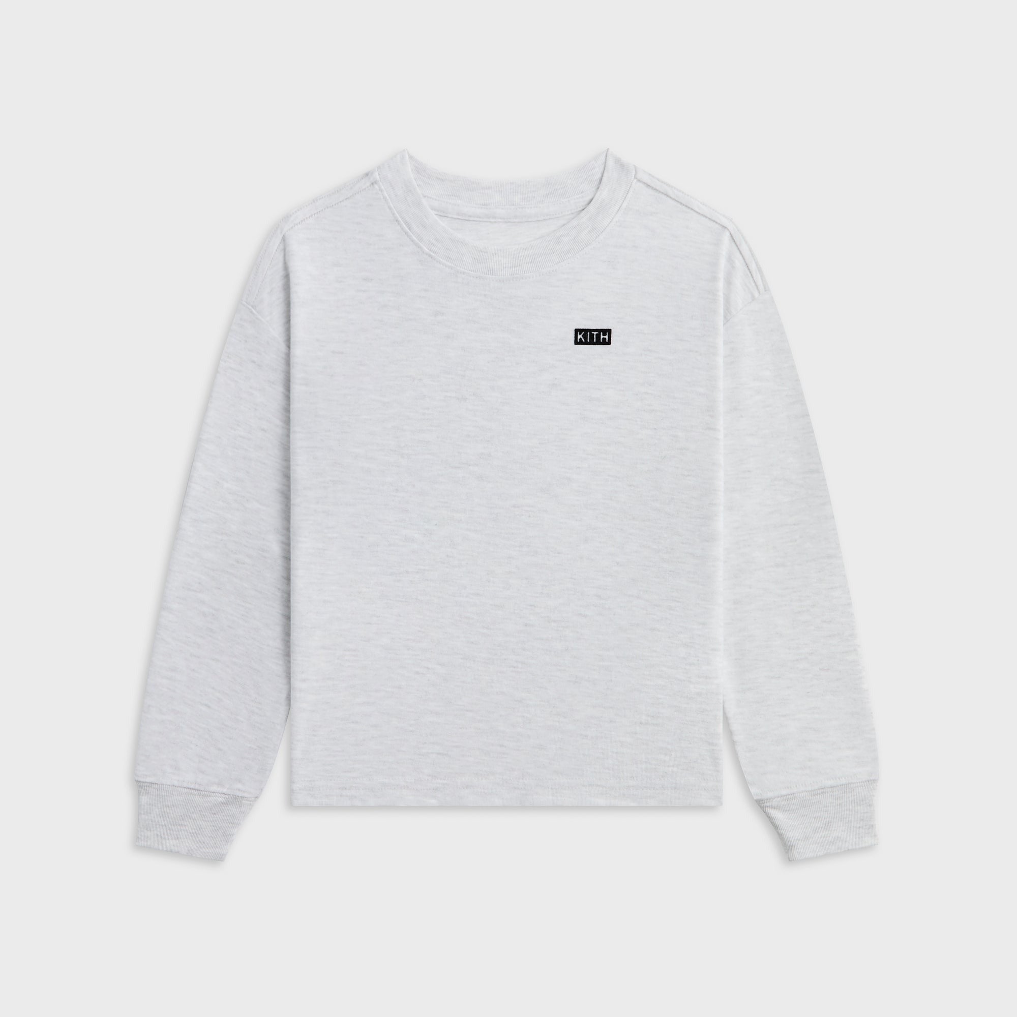 Kith Kids Long Sleeve LAX Tee - Light Heather Grey