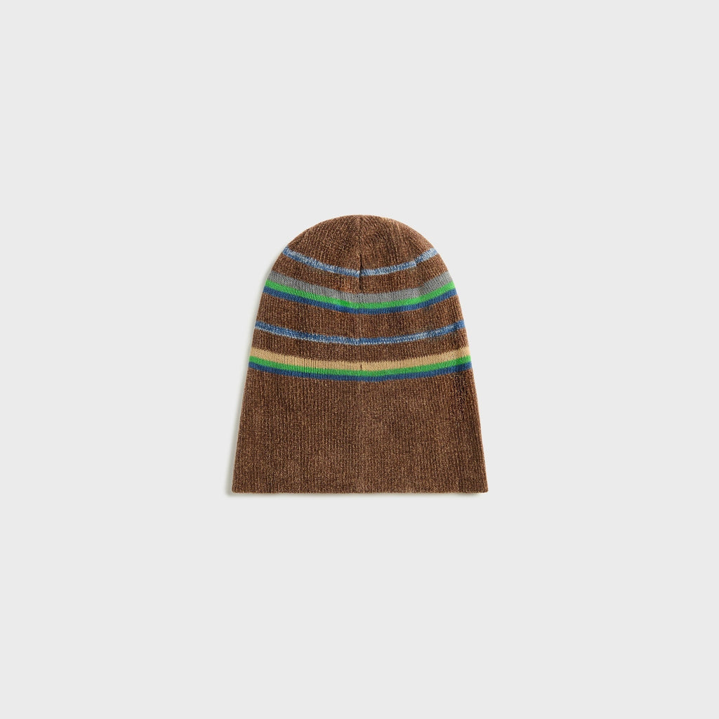 Maison Margiela Striped Knit Beanie - Blue / Grey