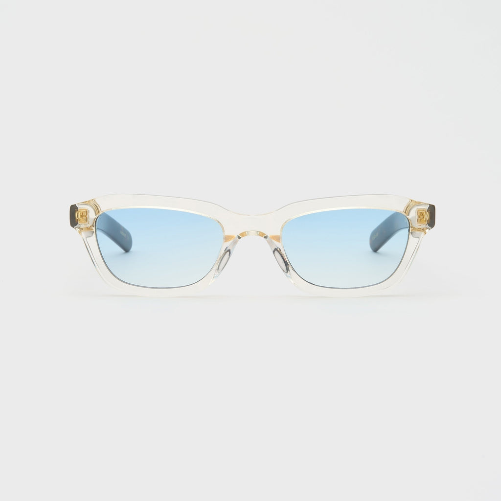 Flatlist Clint - Crystal Yellow / Dark Tortoise / Light Blue Lens