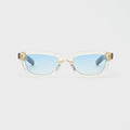 Flatlist Clint - Crystal Yellow / Dark Tortoise / Light Blue Lens