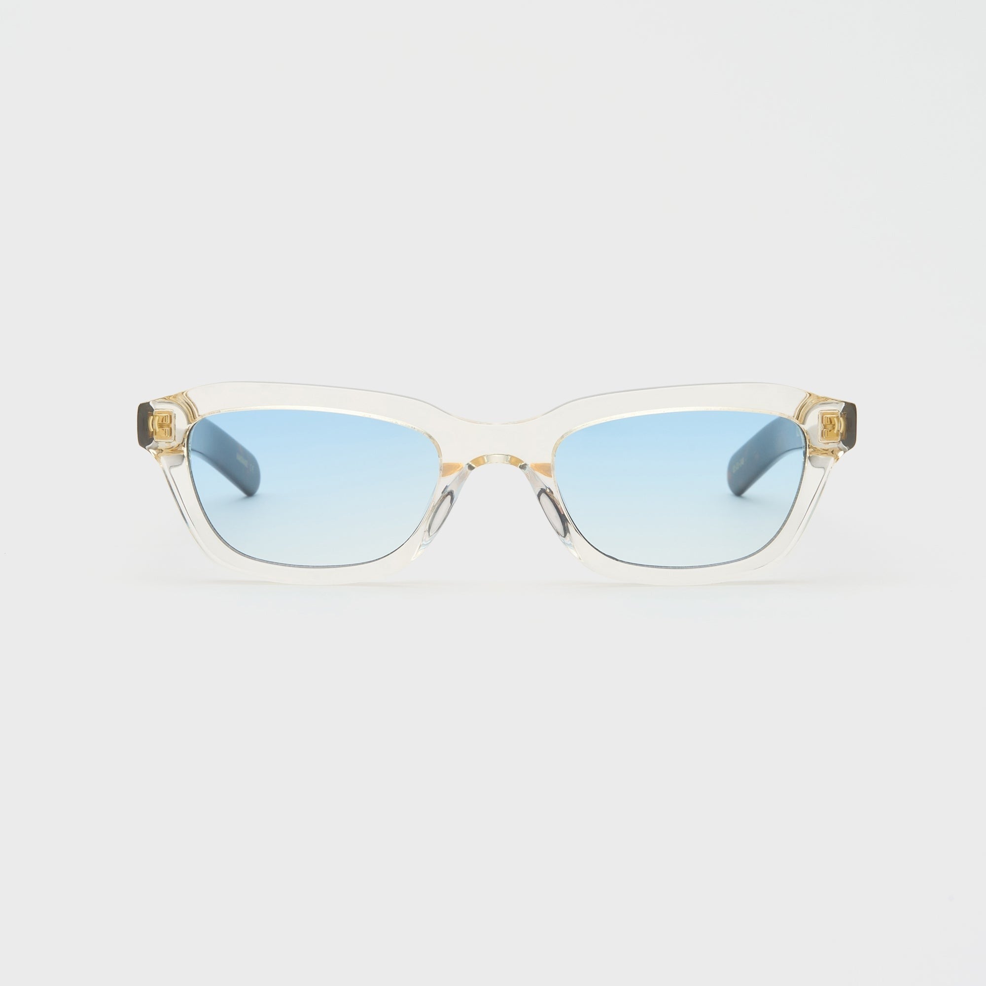 Flatlist Clint - Crystal Yellow / Dark Tortoise / Light Blue Lens