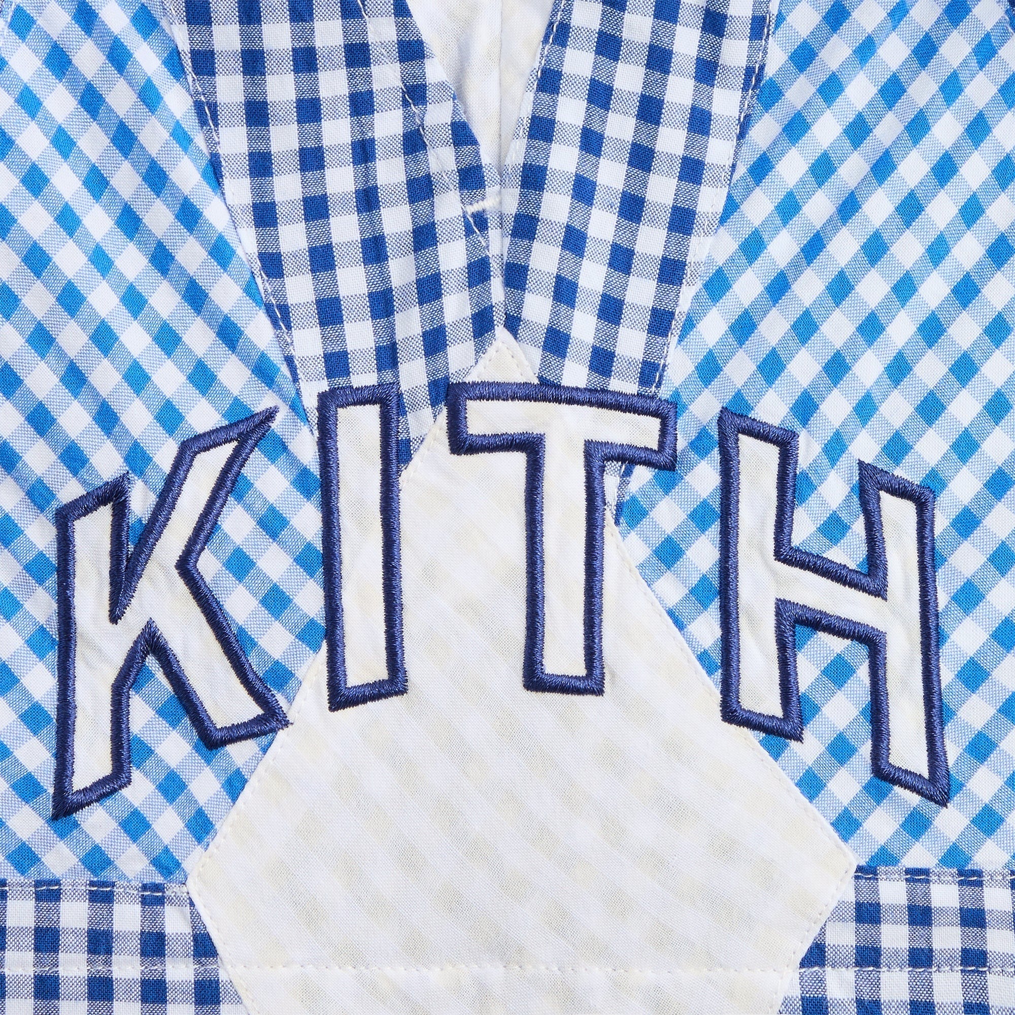 Kith Kids Color-Blocked Gingham Turbo Short - Layer