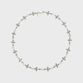 Emanuele Bicocchi Rose Cross Multi Necklace - Silver