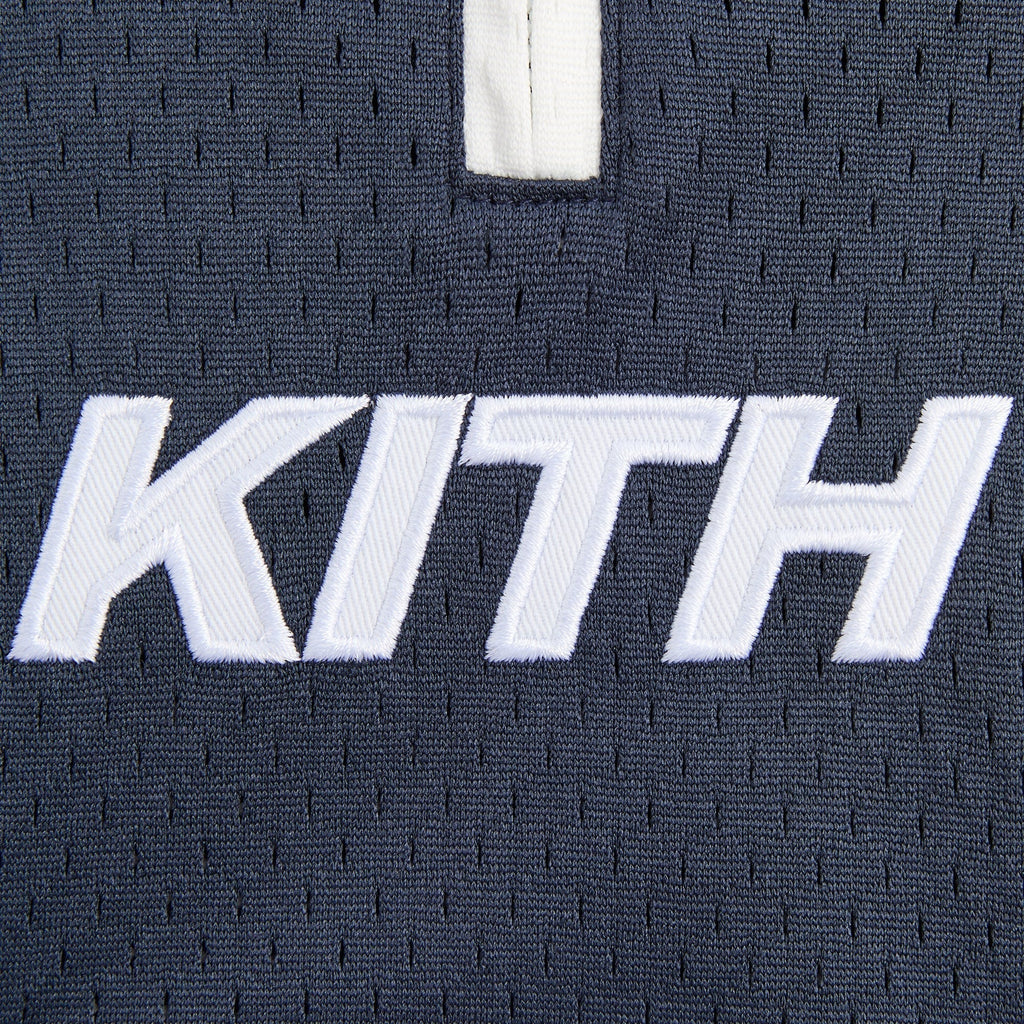 Kith Kids Linden Quarter Zip Mesh Polo - Nocturnal