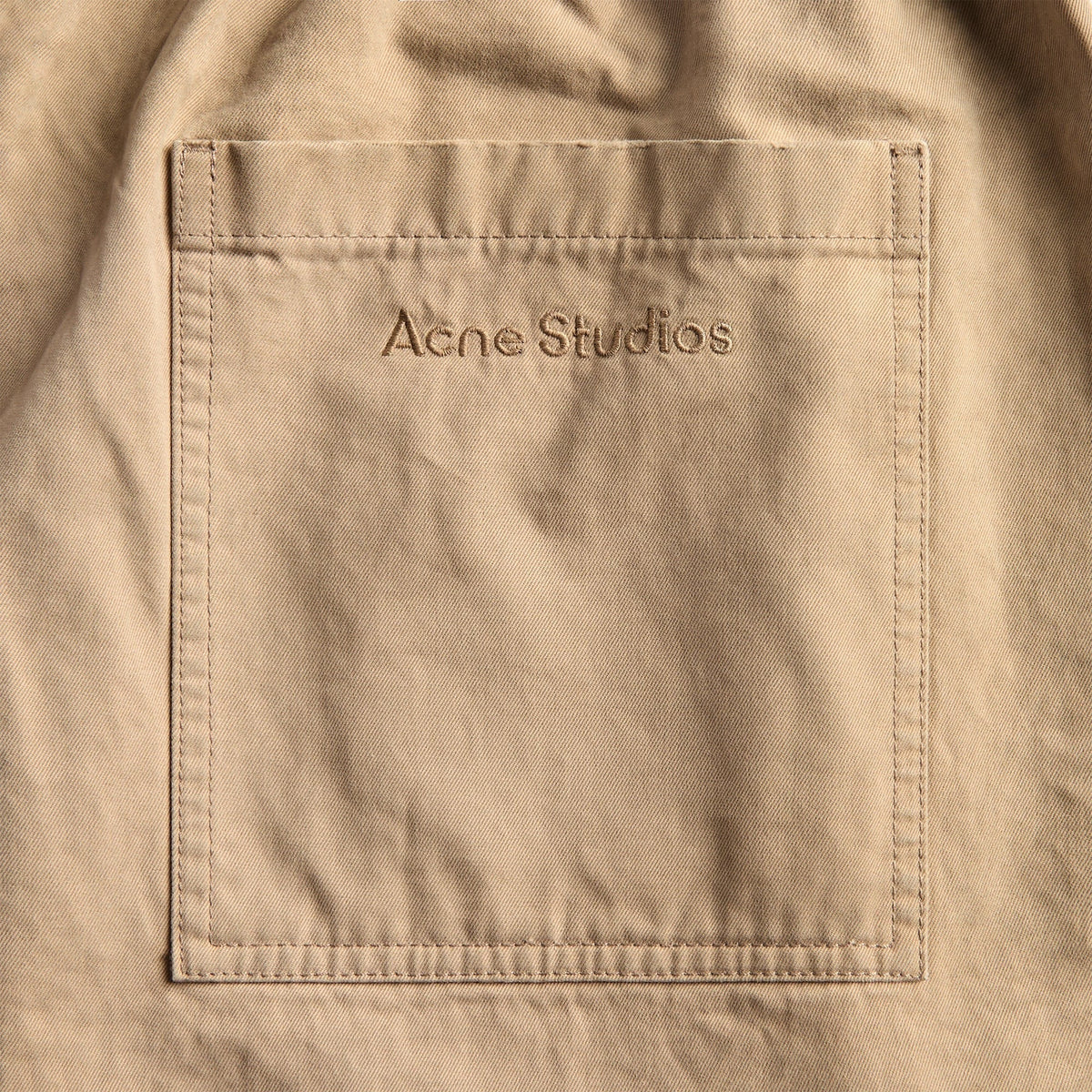 Acne Studios Washed Twill Trouser - Light Beige