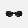 Gucci Acetate Oval Frames - Black