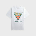 Casablanca Tennis Club Icon Pyramid Abduction Short Sleeve Tee - White