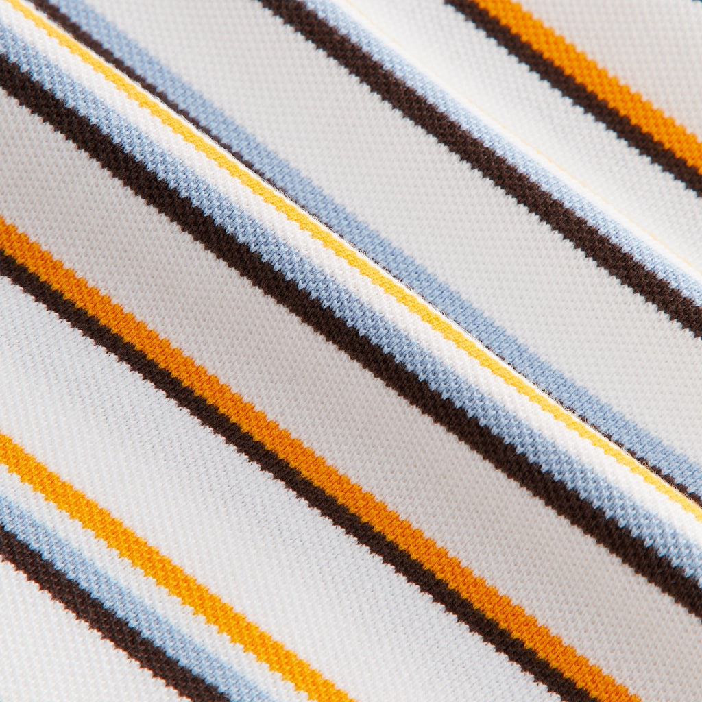 Kith Women Sadie Stripe Pique Polo - White