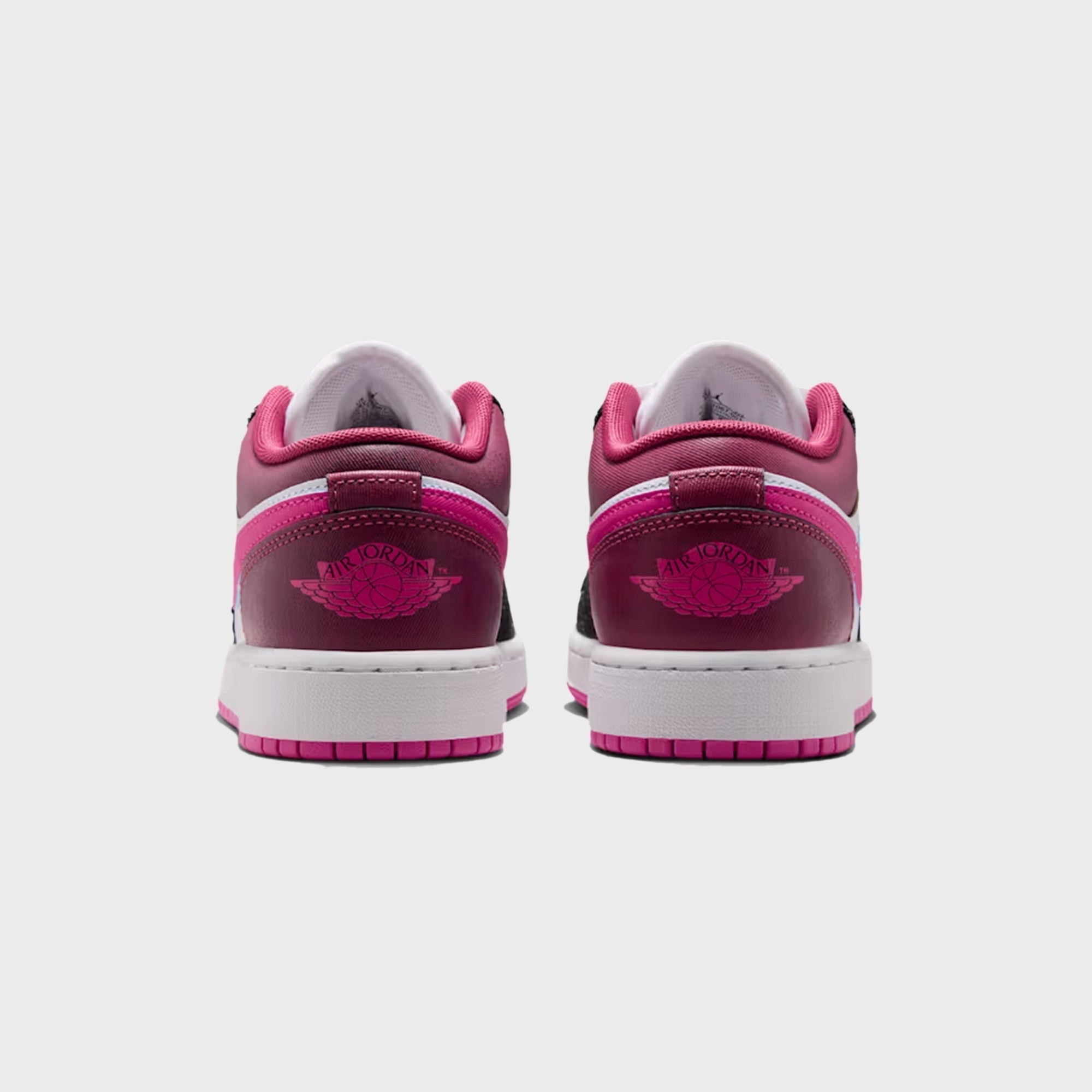 Jordan GS Air Jordan 1 Low SE - Off-Noir / White / Desert Pink