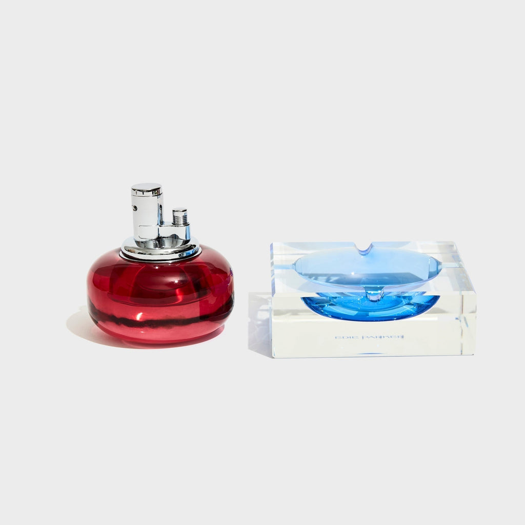 Edie Parker Glass Tabletop Lighter - Rouge
