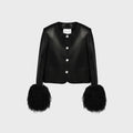Susanna Chow Frida Leather Jacket - Black