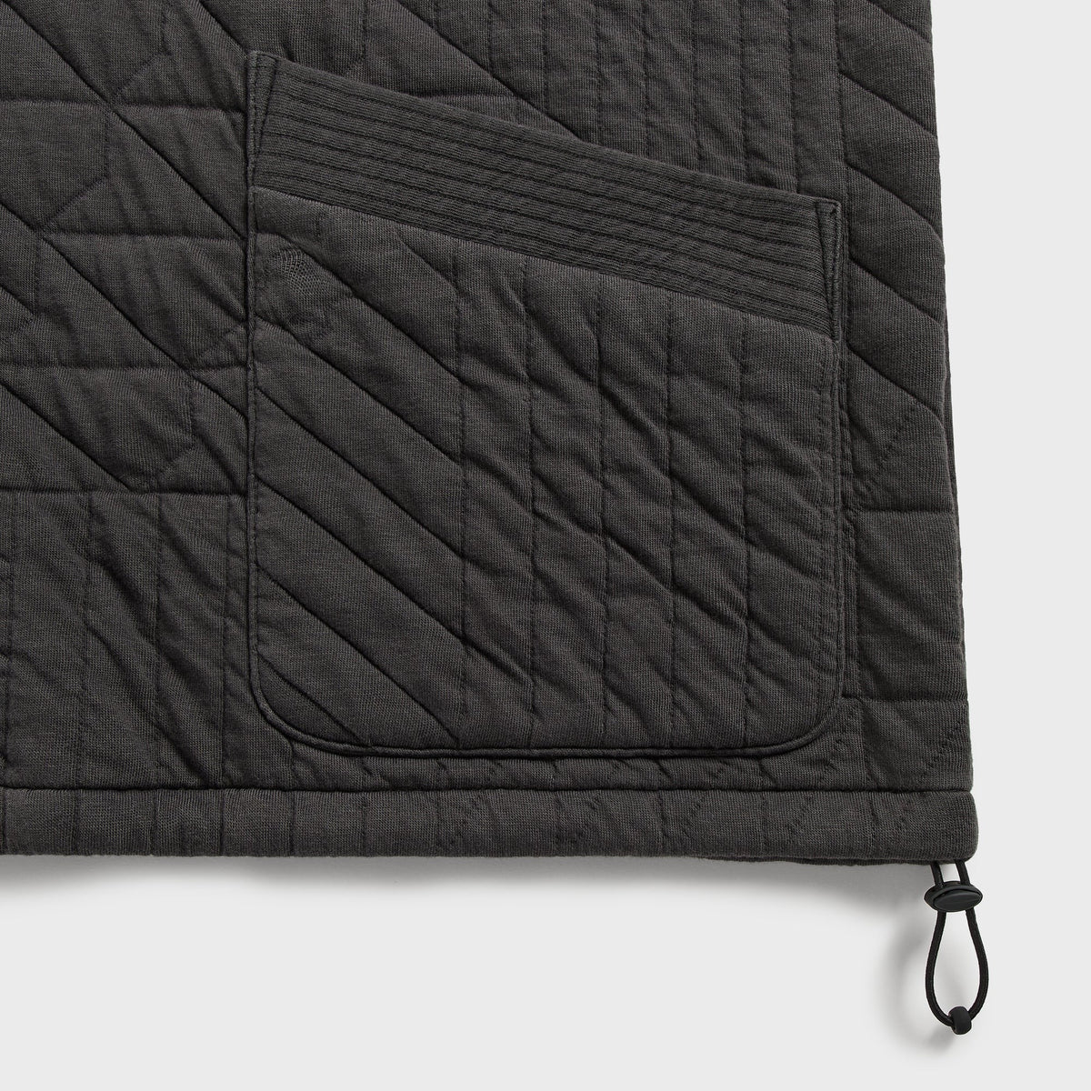 Kith Quilted Interlock Denis Pullover - Carbon