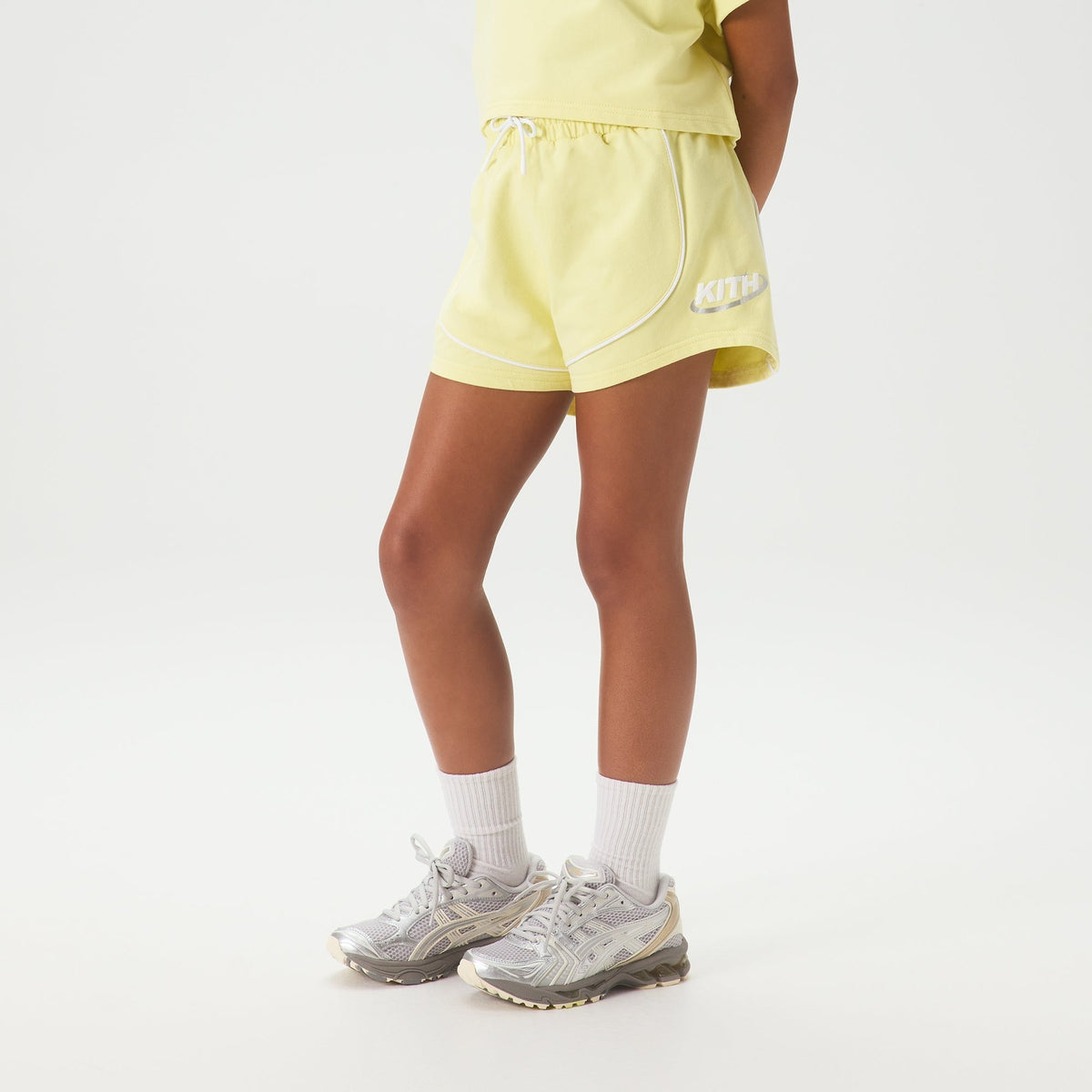 Kith Kids Malia Seamed Short - Yellow Haze