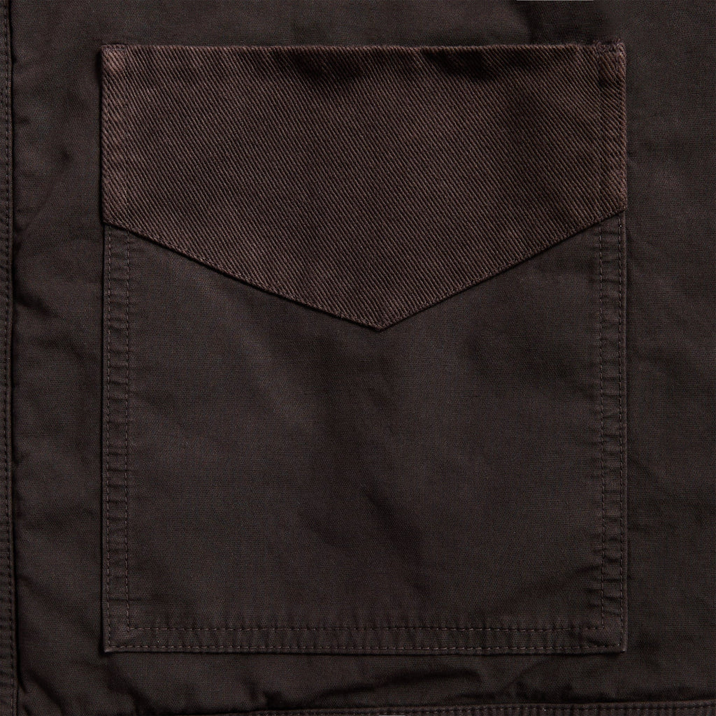 Dries Van Noten Overdyed Double Weave Compact Cotton Jacket - Brown