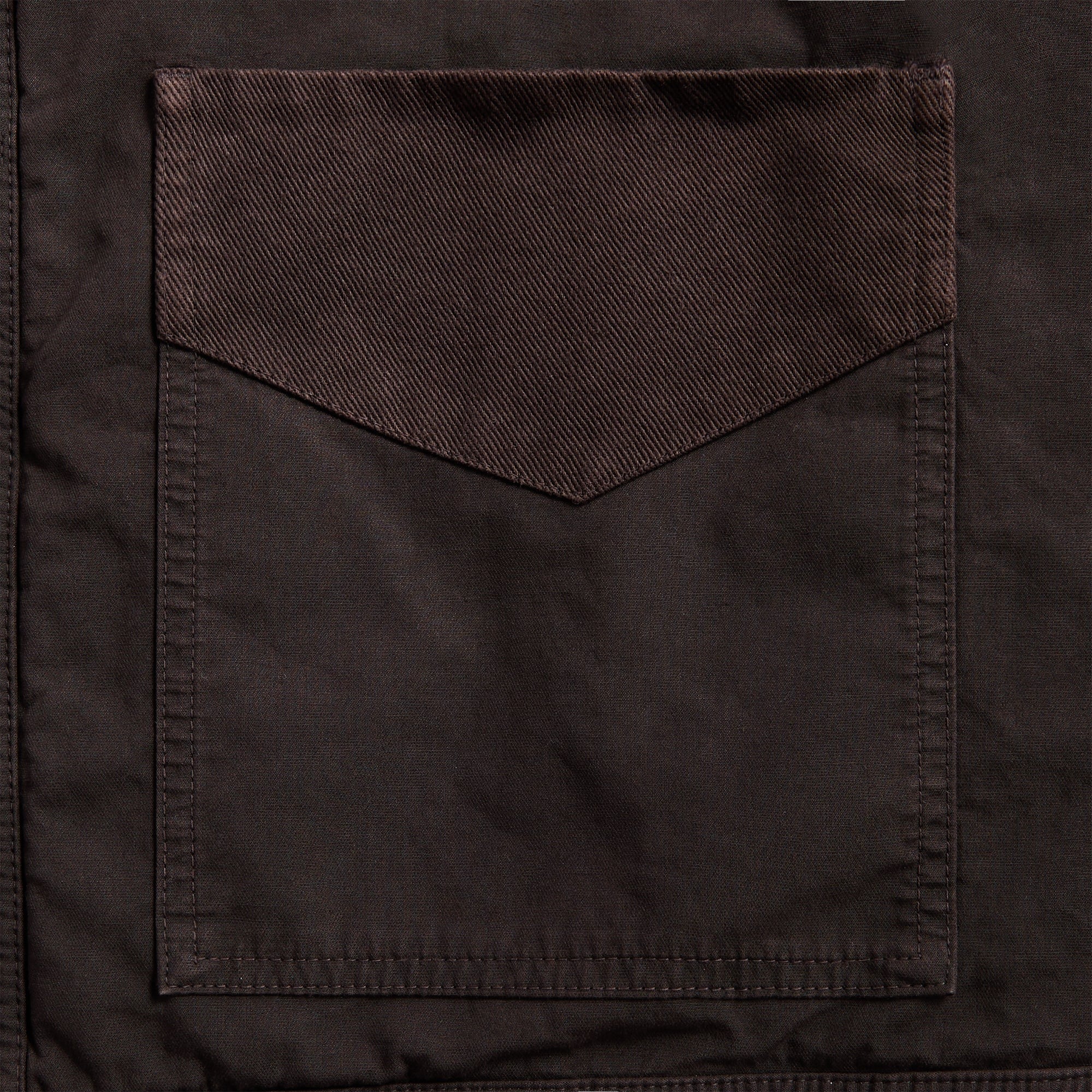 Dries Van Noten Overdyed Double Weave Compact Cotton Jacket - Brown