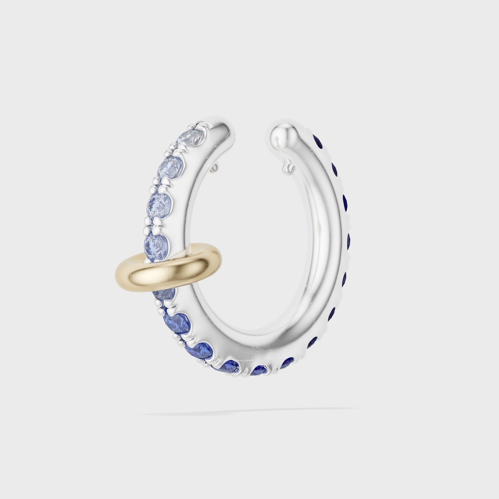 Spinelli Kilcollin Elara Ear Cuff - Sterling Silver / Blue sapphire