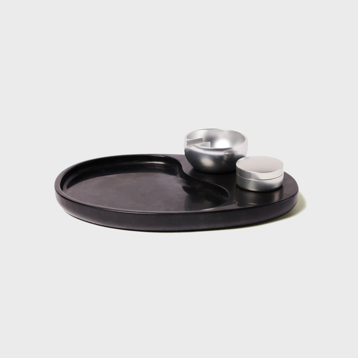 Houseplant Marble Ashtray Set by Seth - Black