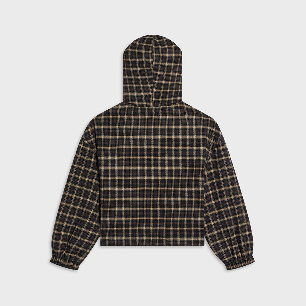 Kith Kids Micro Plaid Snap Harrison Hoodie - Chest - PH