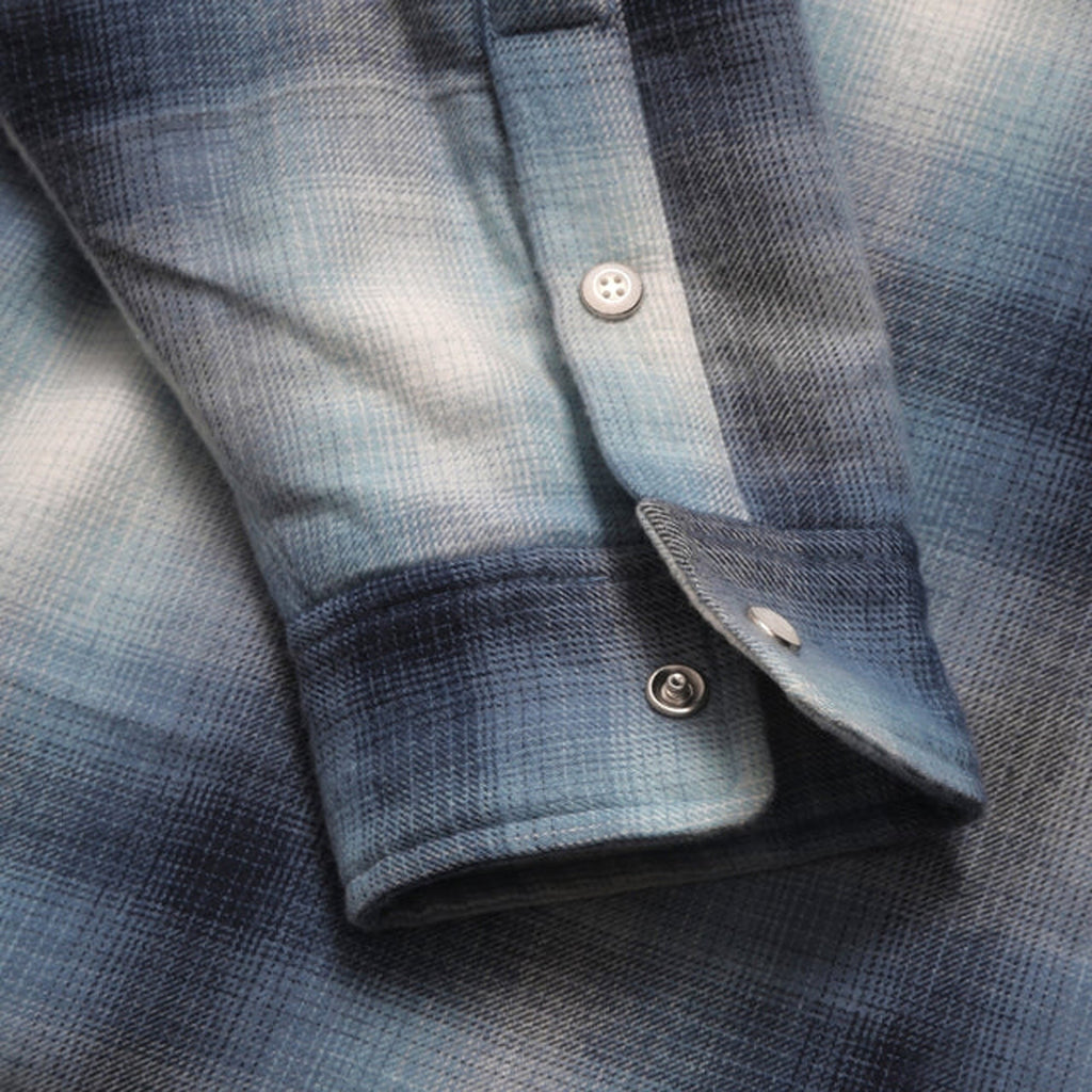 Metalwood Poly Filled Shirt - Blue Plaid