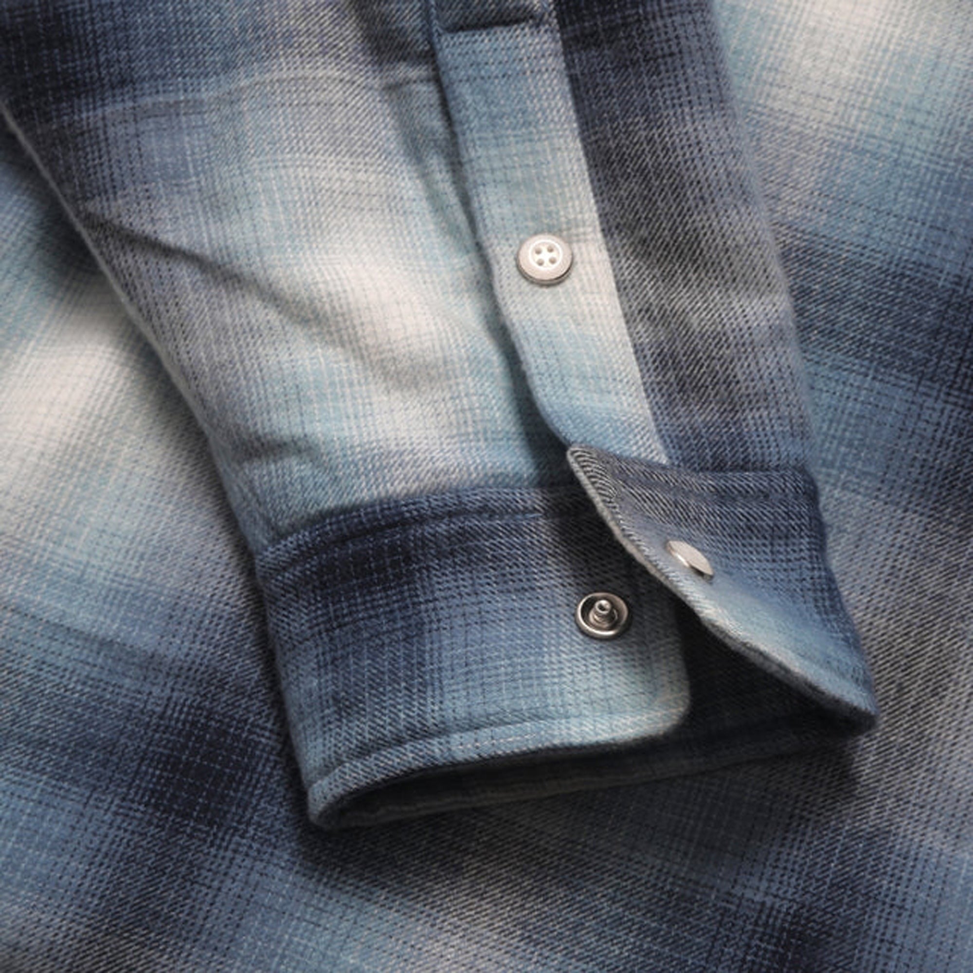 Metalwood Poly Filled Shirt - Blue Plaid