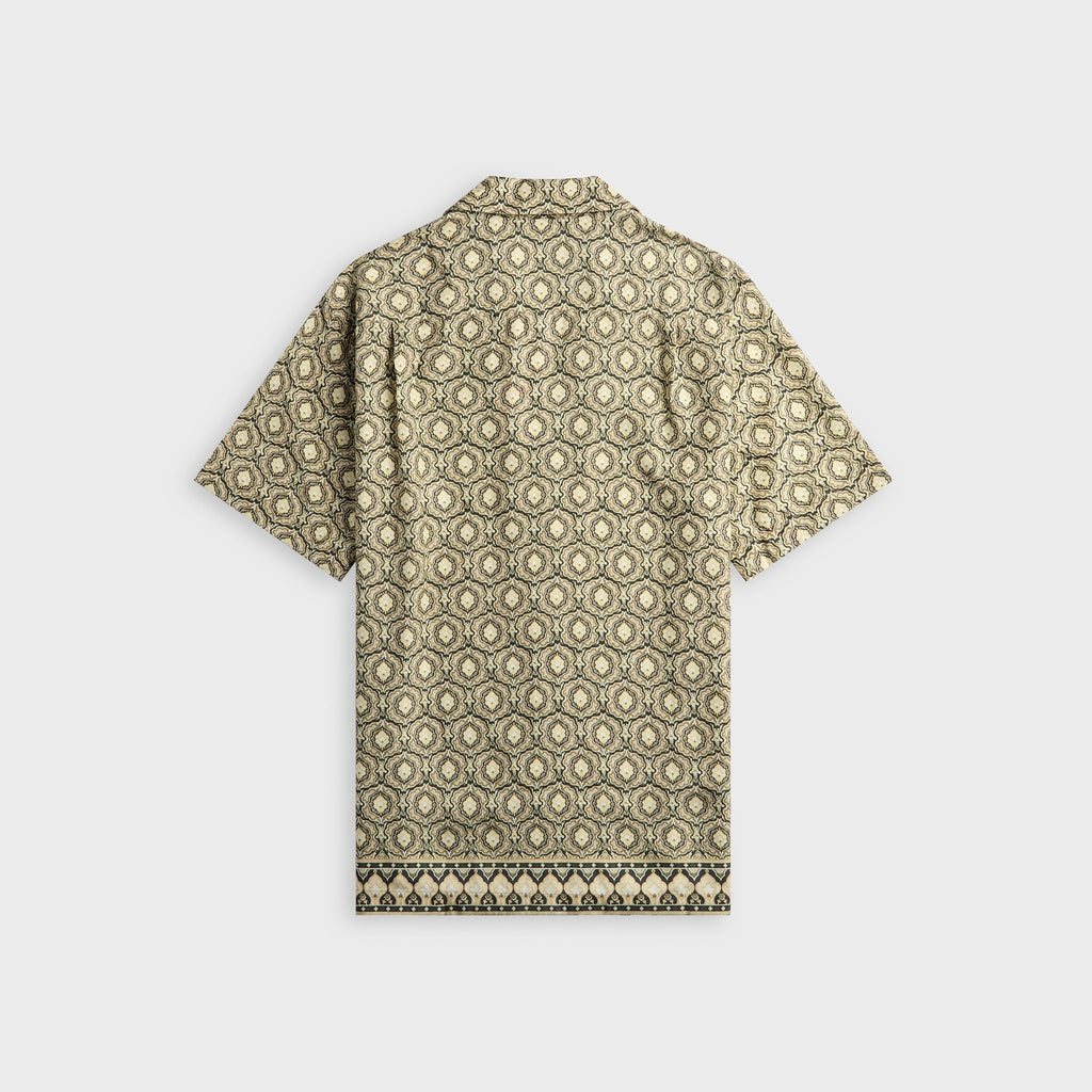Orlebar Brown Maitan Relaxed Fit Passetto Print Shirt - Bayleaf Green