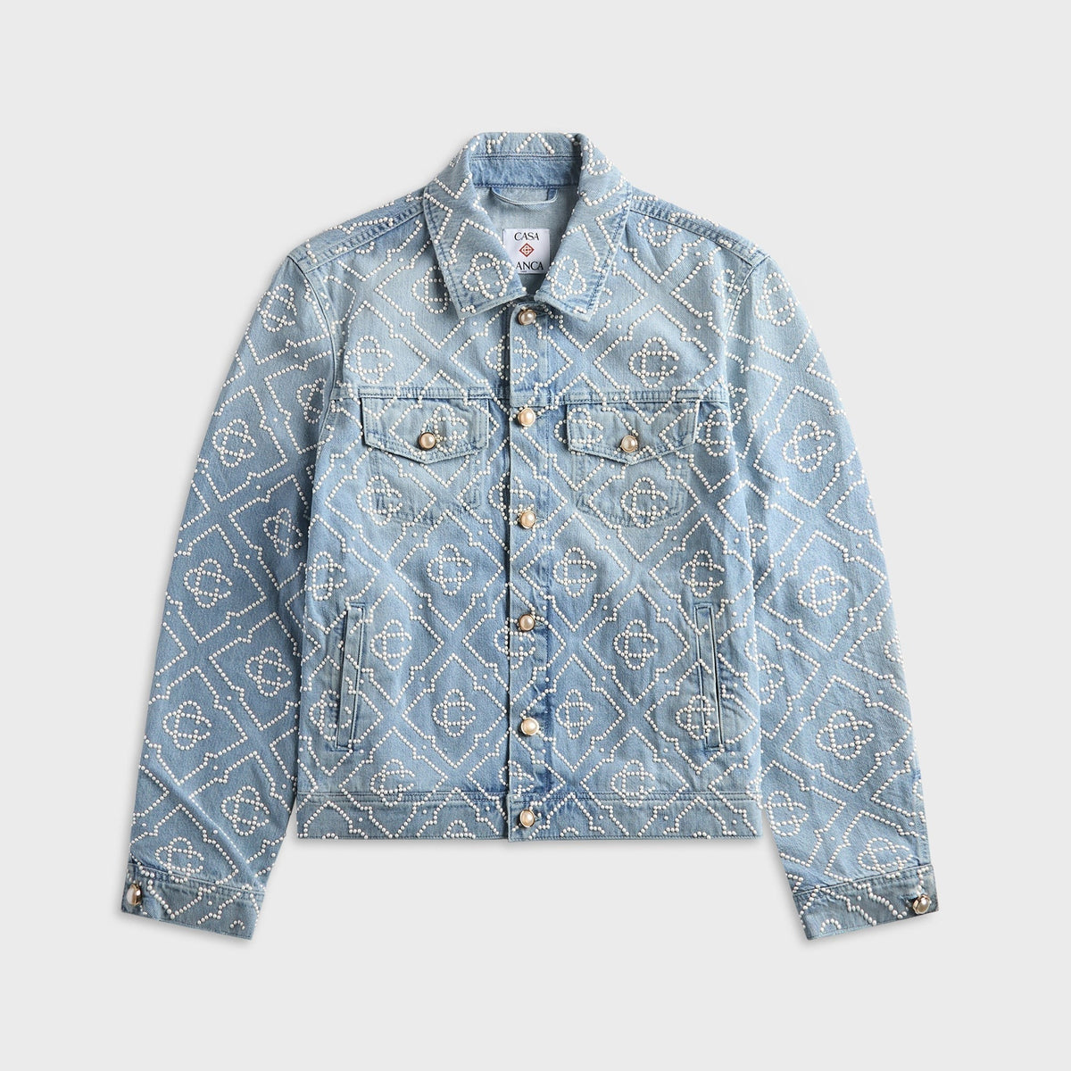 Casablanca Pearl Denim Jacket - Blue