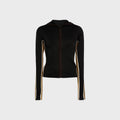 Christopher Esber Verner Multi Bind Ribbed Hoodie - Black